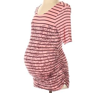 Striped floral Maternity Shirt 👚SOLD